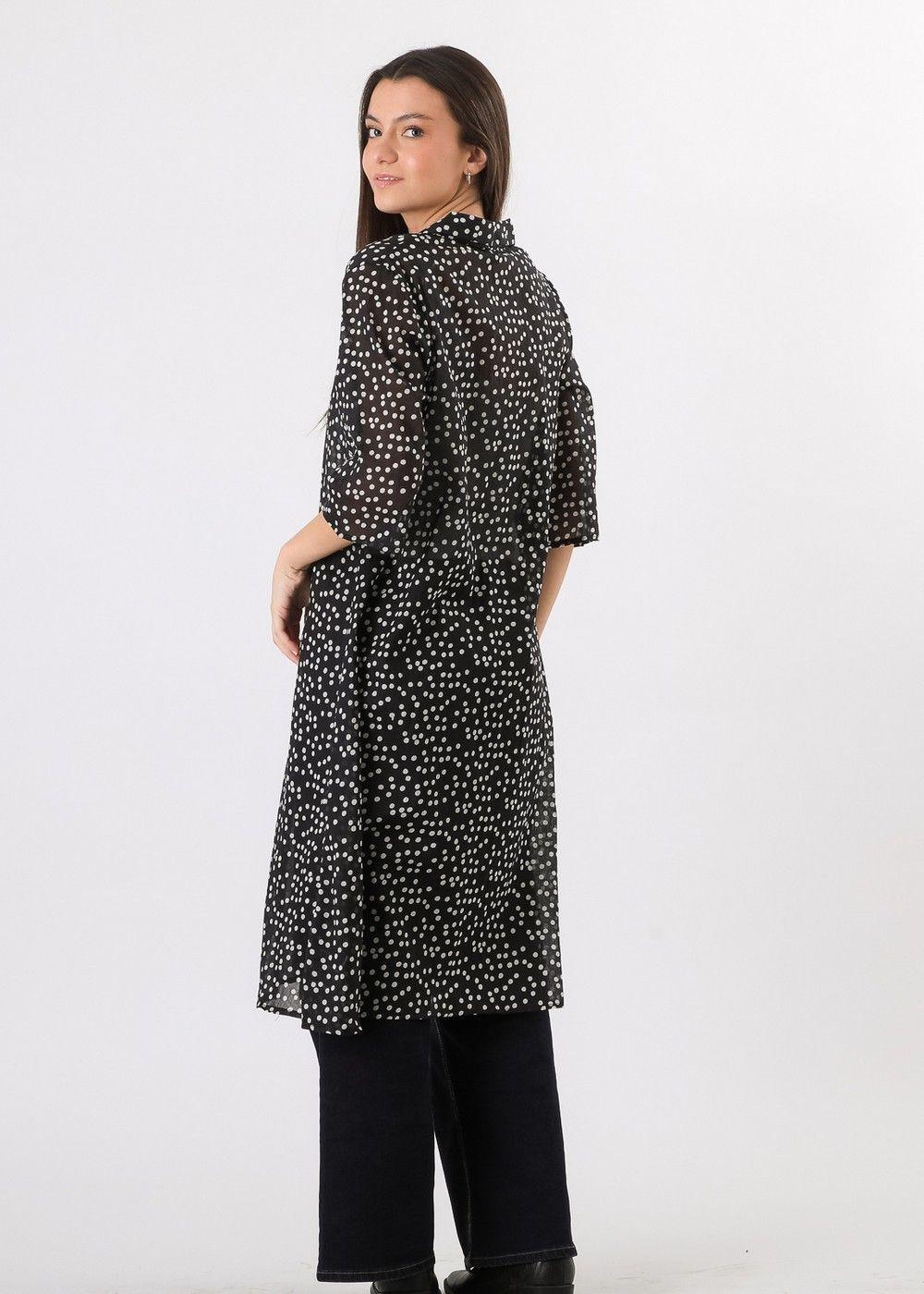 Kimono Dots Negro Humana-1