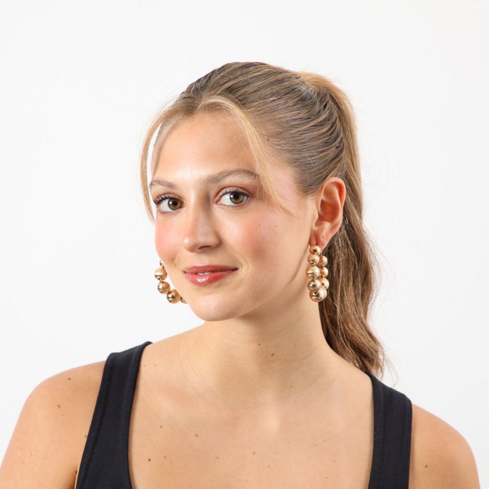 Aros Argollas Fashion Statement 7 Dorado Humana-1