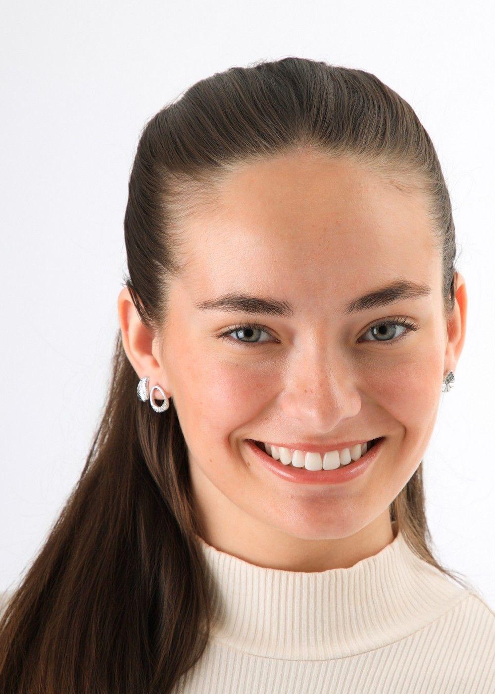 Set De Aros Ula Plateado I-D-2