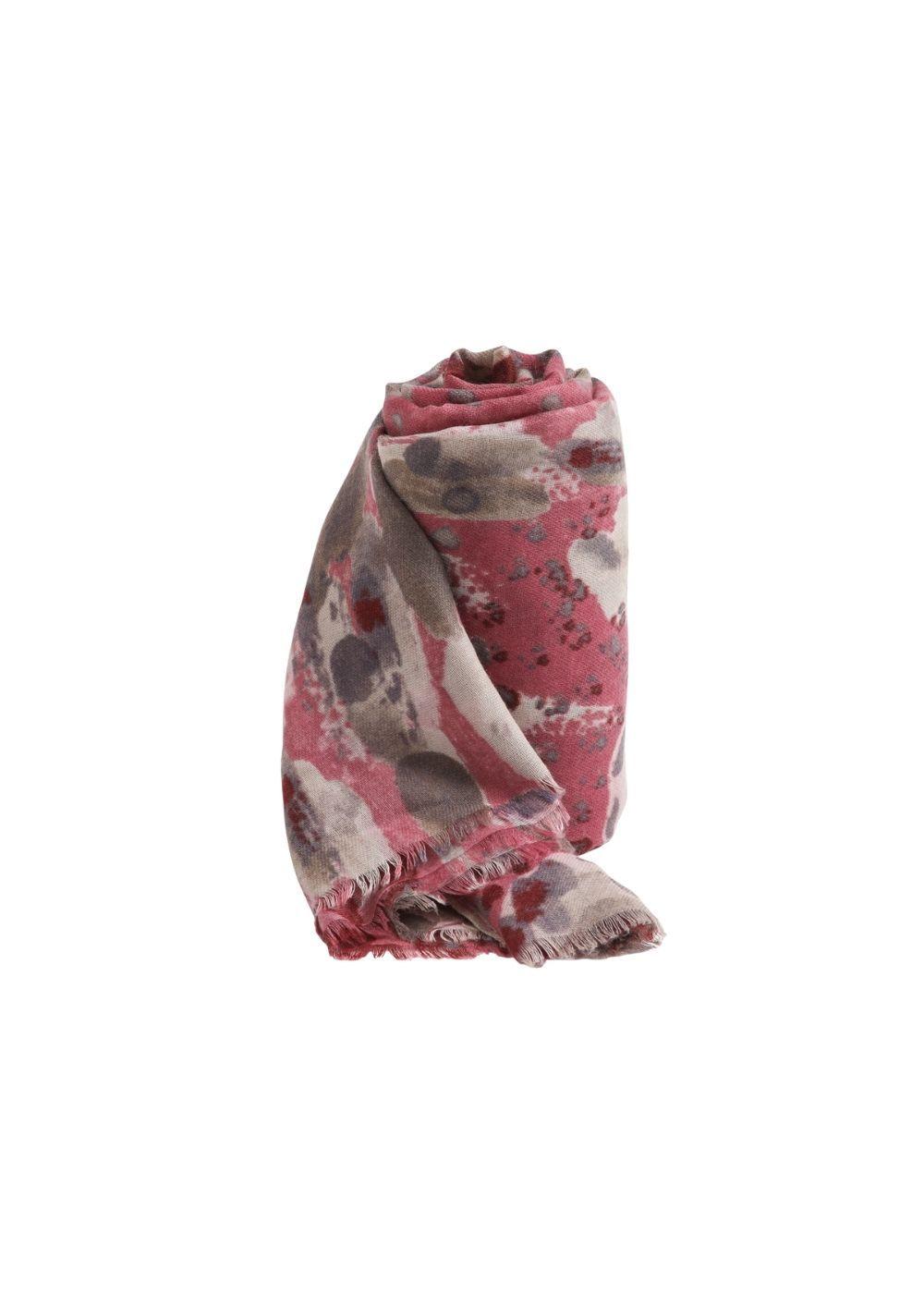 Pañuelo Estampado Nereo Burdeo Humana-0