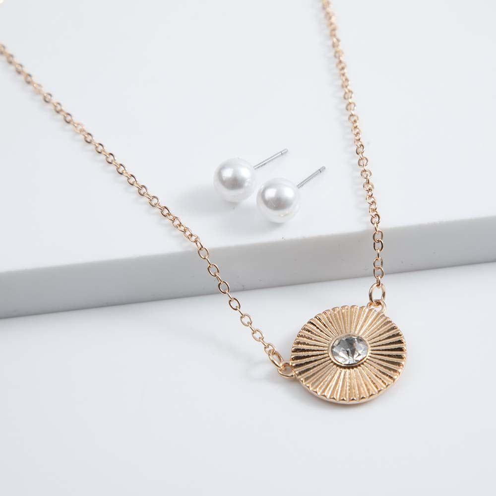 Collar + Aro Skal Dorado i-D-0