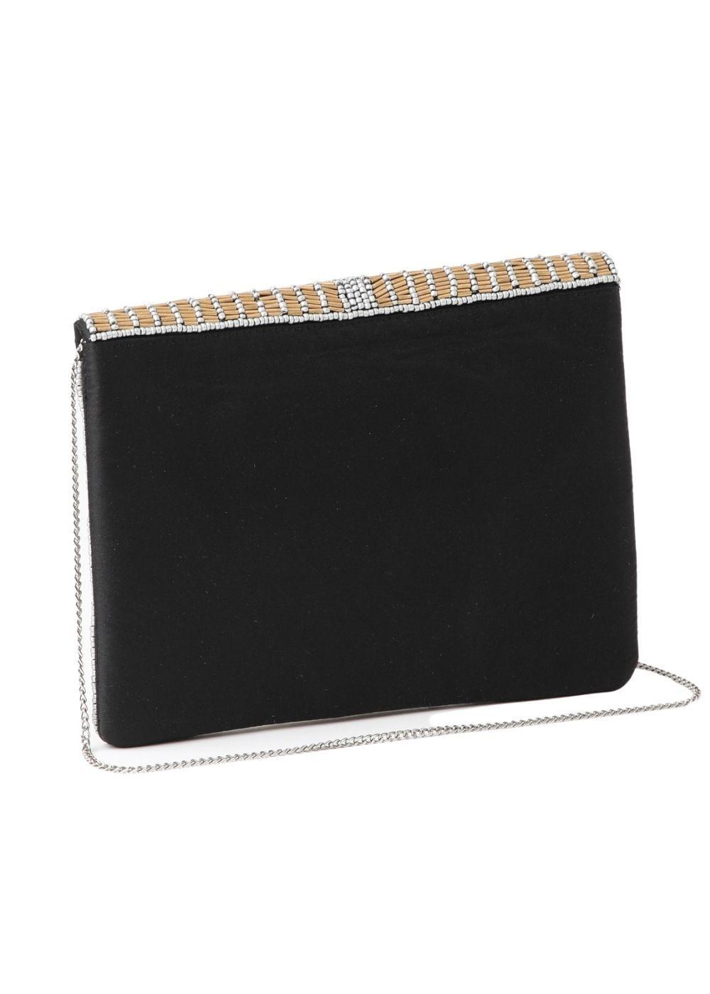 Cartera Clutch Coco Dorado Humana-2