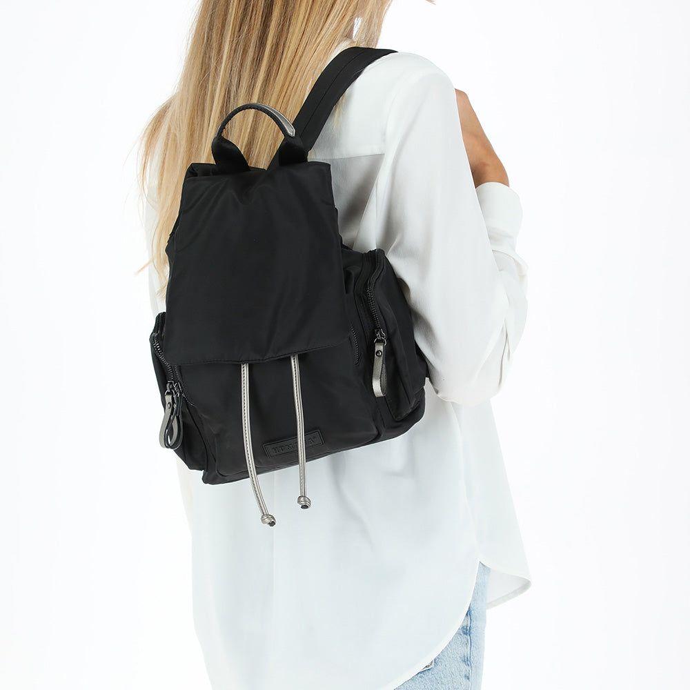 Mochila Acolchada Negra Humana-3