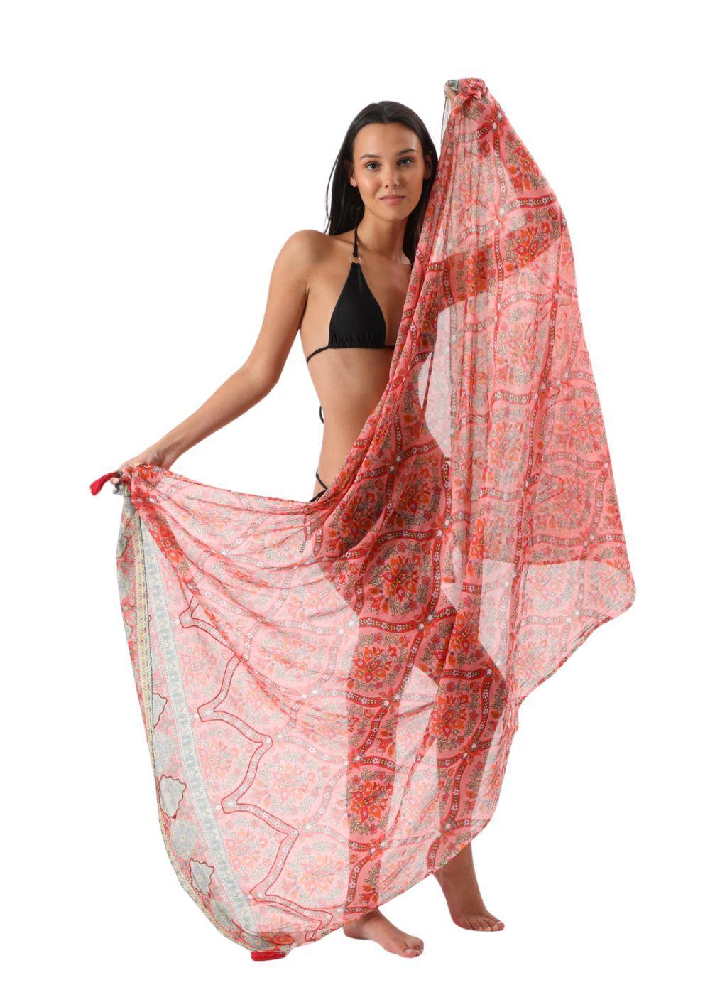 Pareo Estampado Corfu Rosado Humana-2