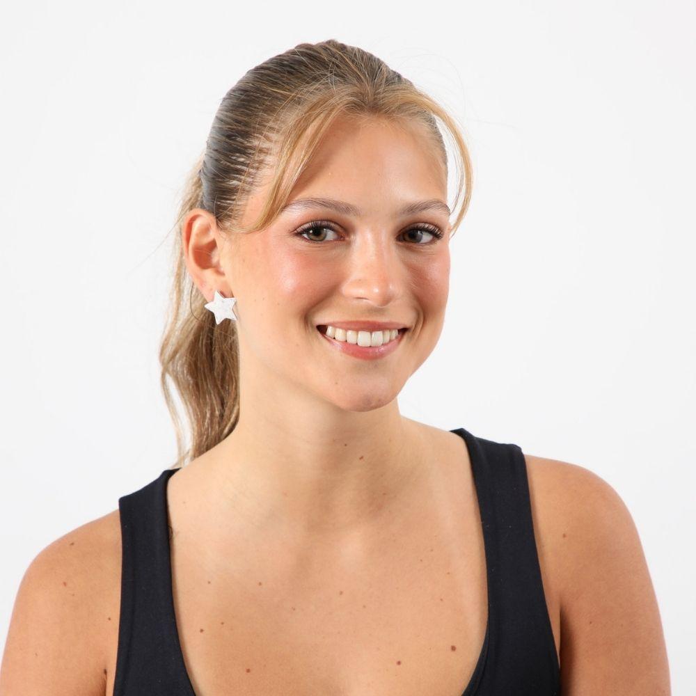 Aros Pegado Palma Plateado Humana-1