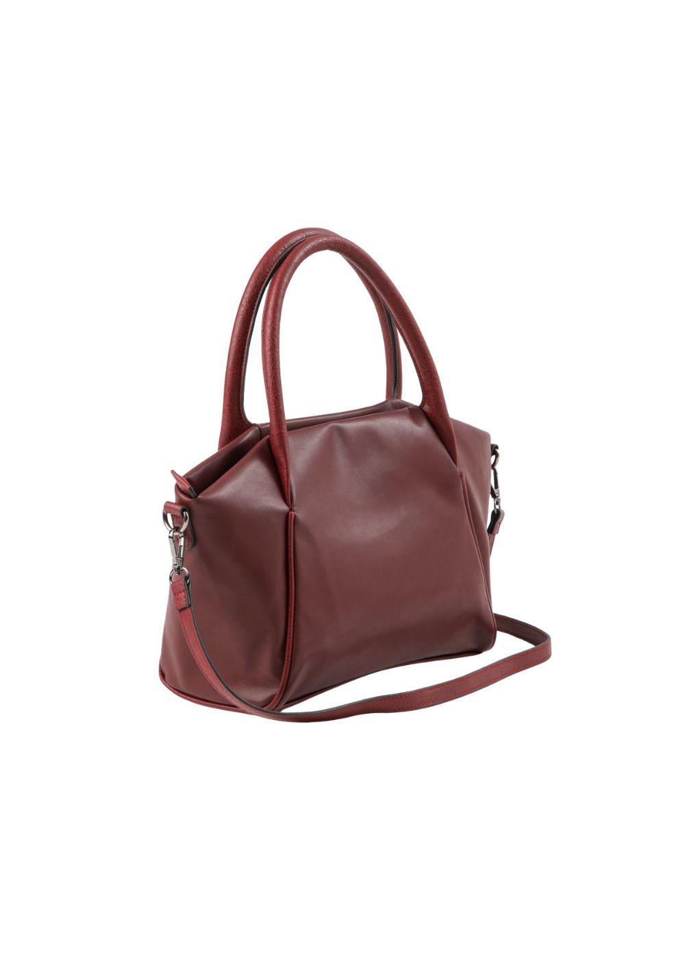 Cartera Bandolera Gala Ecocuero burdeo Humana-2