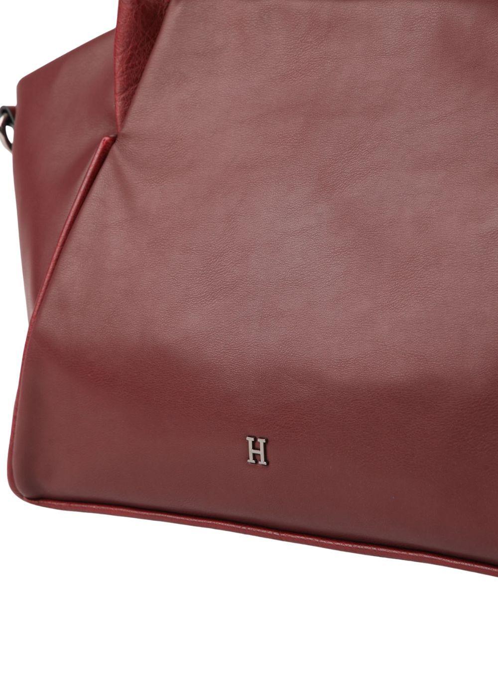 Cartera Bandolera Gala Ecocuero burdeo Humana-3