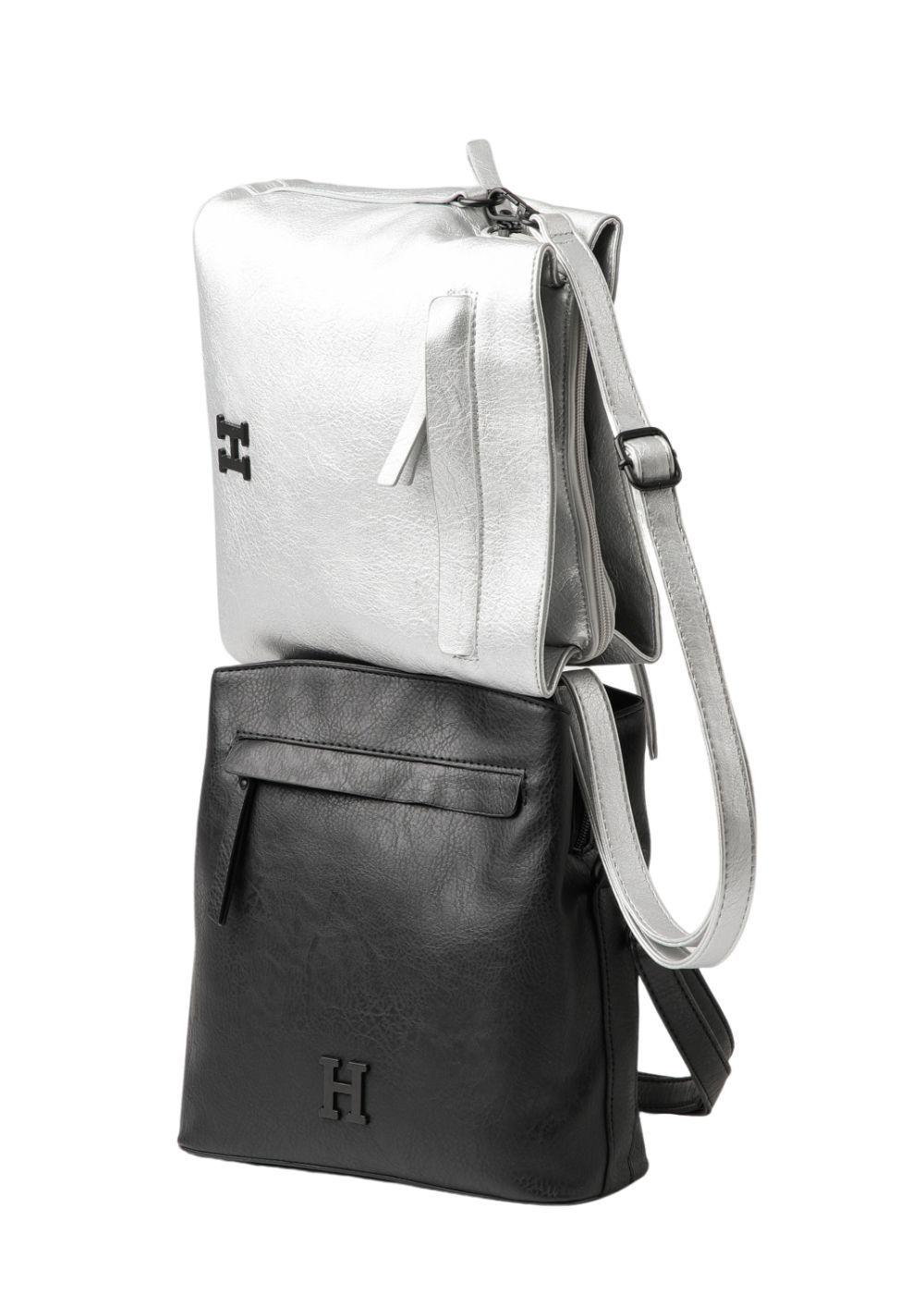 Cartera Cruzada Avila Plateada Humana-1