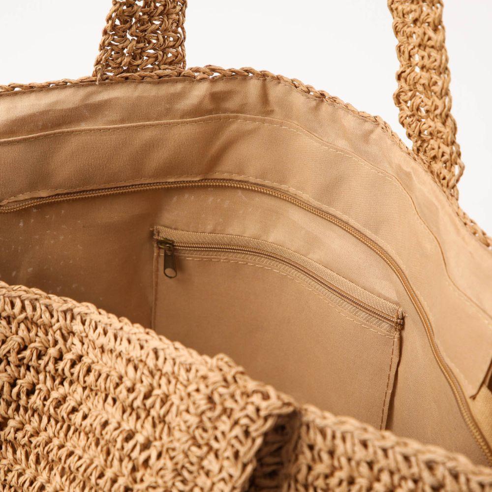 Bolso De Playa Pattaya Plateado Humana-3