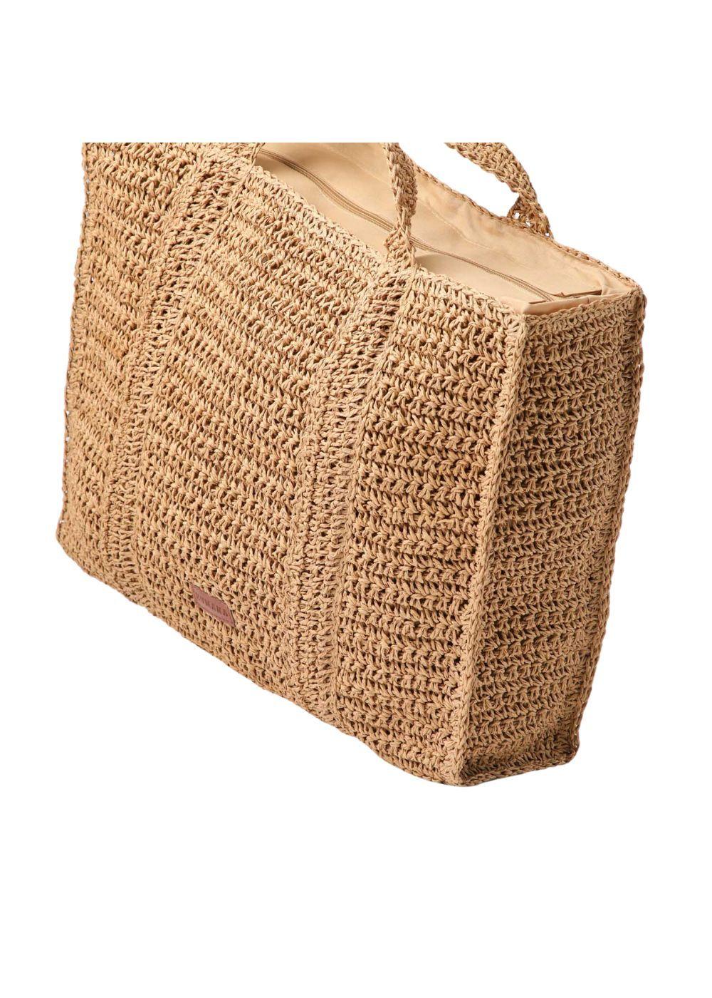 Bolso De Playa Pattaya Plateado Humana-1