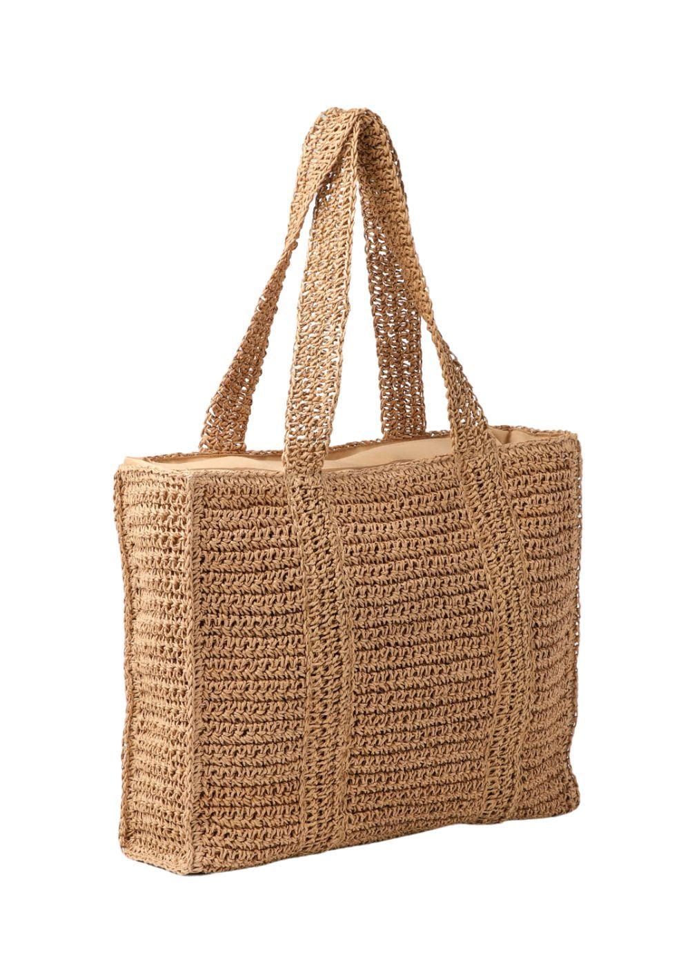 Bolso De Playa Pattaya Plateado Humana-2