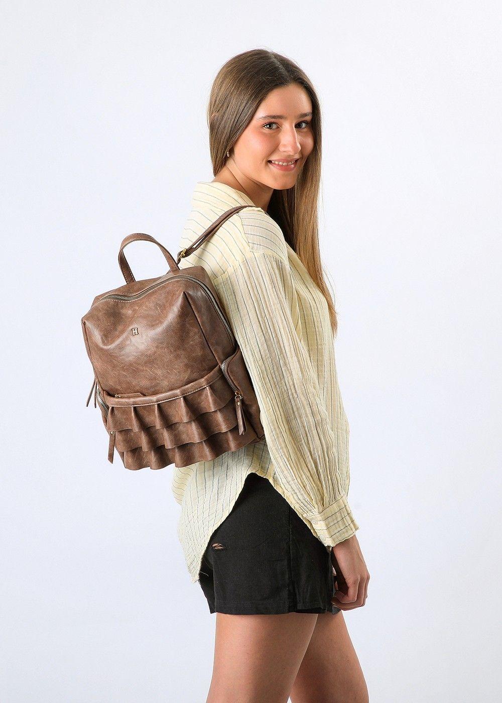 Mochila René Brown Humana-3