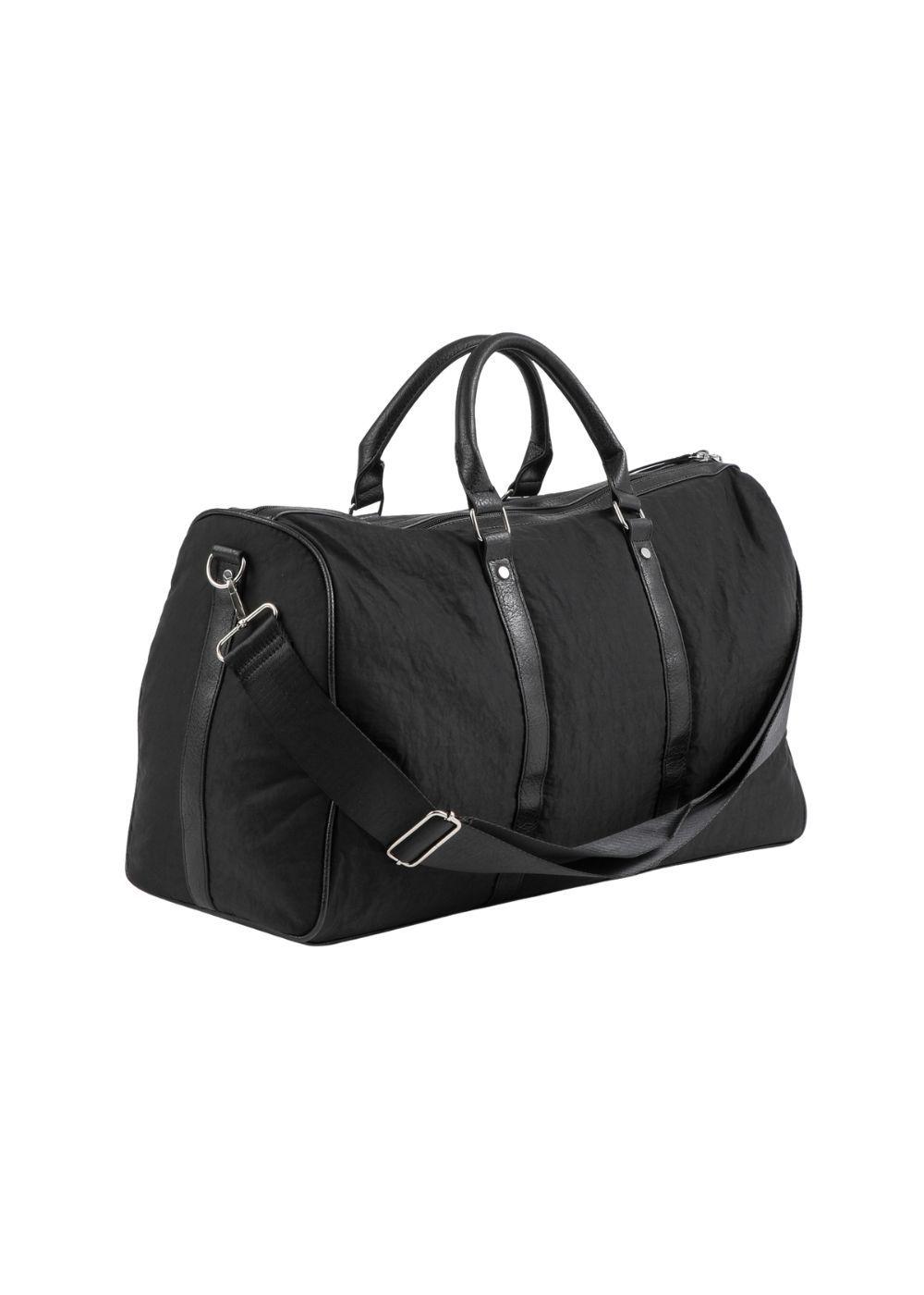 Bolso Ava Nylon Negro  Viaje Humana-2
