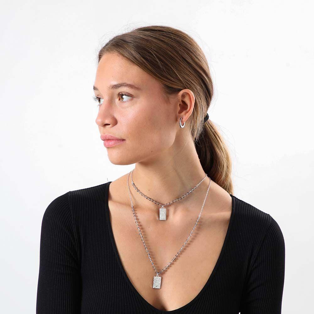 Aros Argolla Space Plateado Humana-1