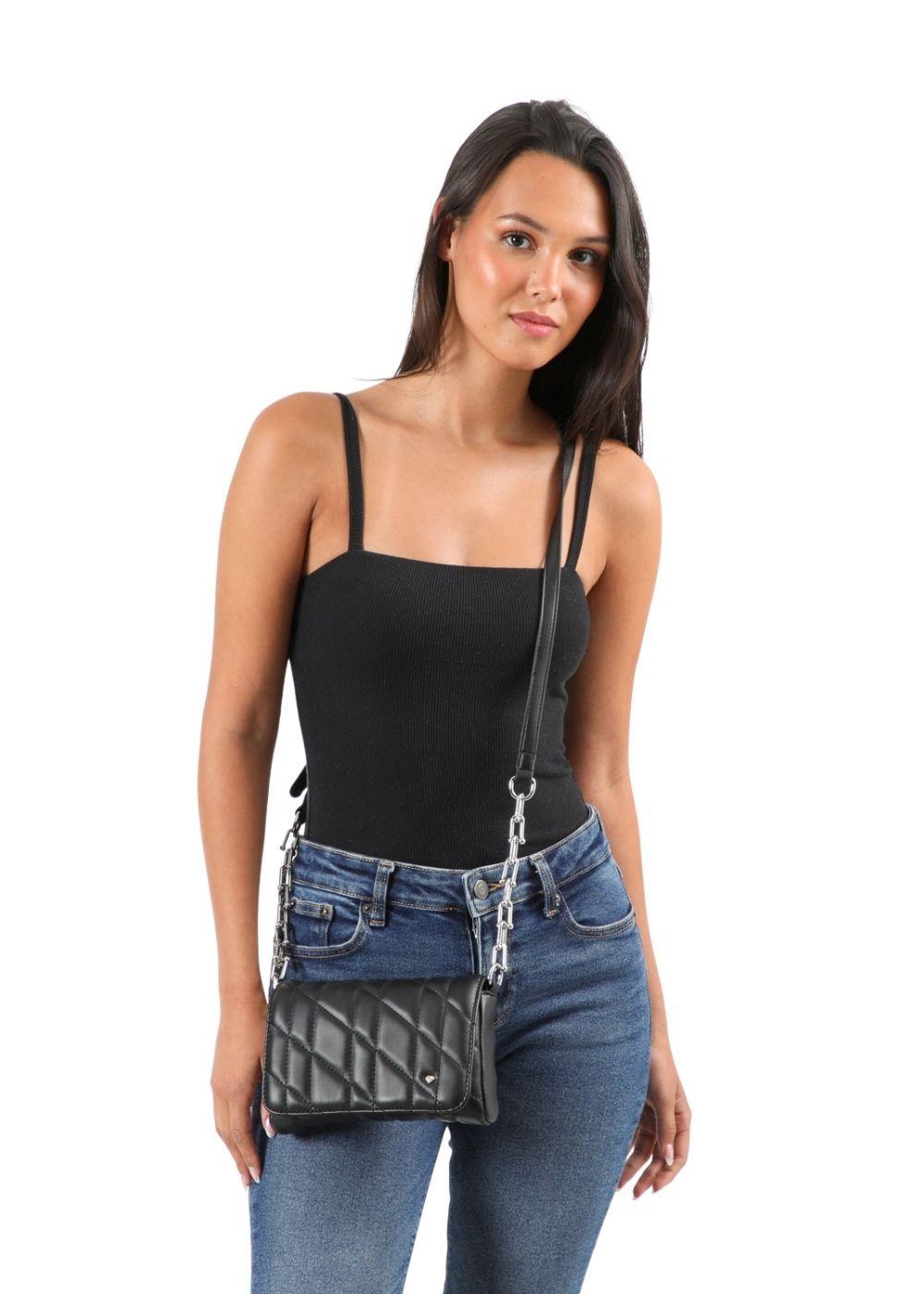 Cartera Cruzada Fleur  Negro I-D-3
