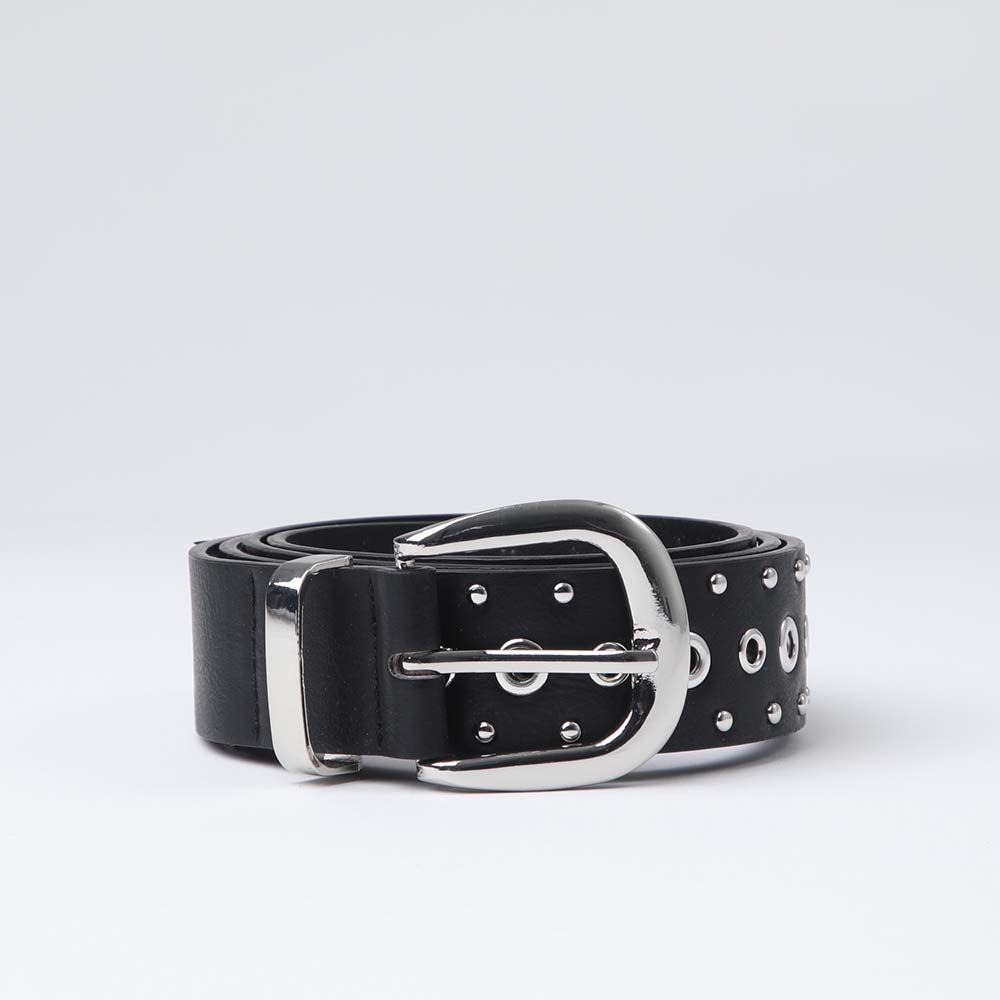 Cinturón Black Eyelet Negro Humana-0