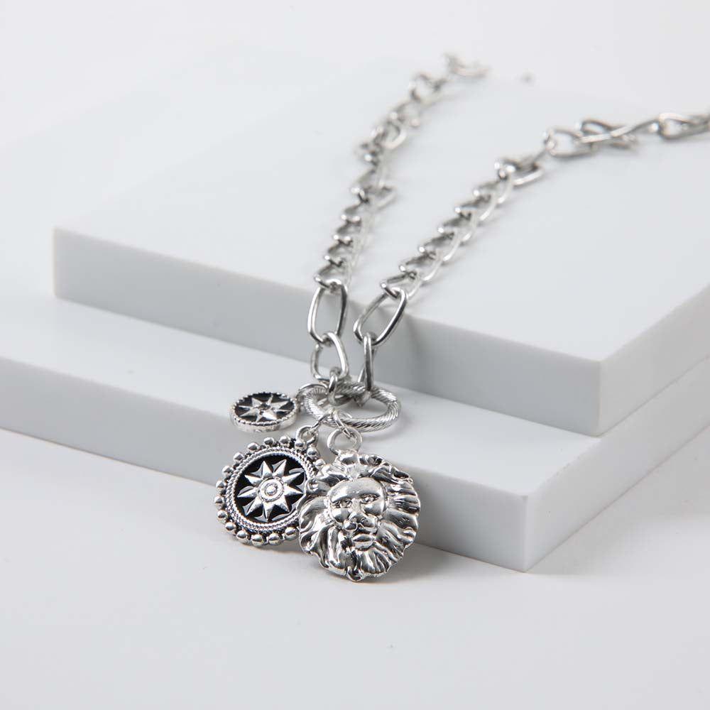 Collar Corto Kiss Plateado i-D-0