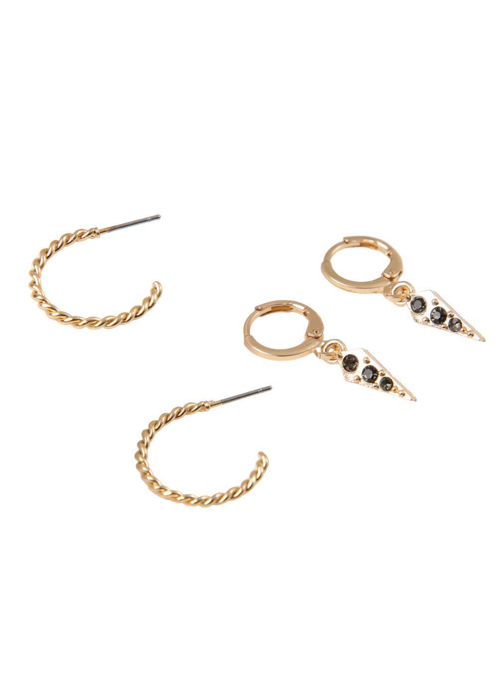 Aros Set Punchy Paisley 3 Dorado i-D-0