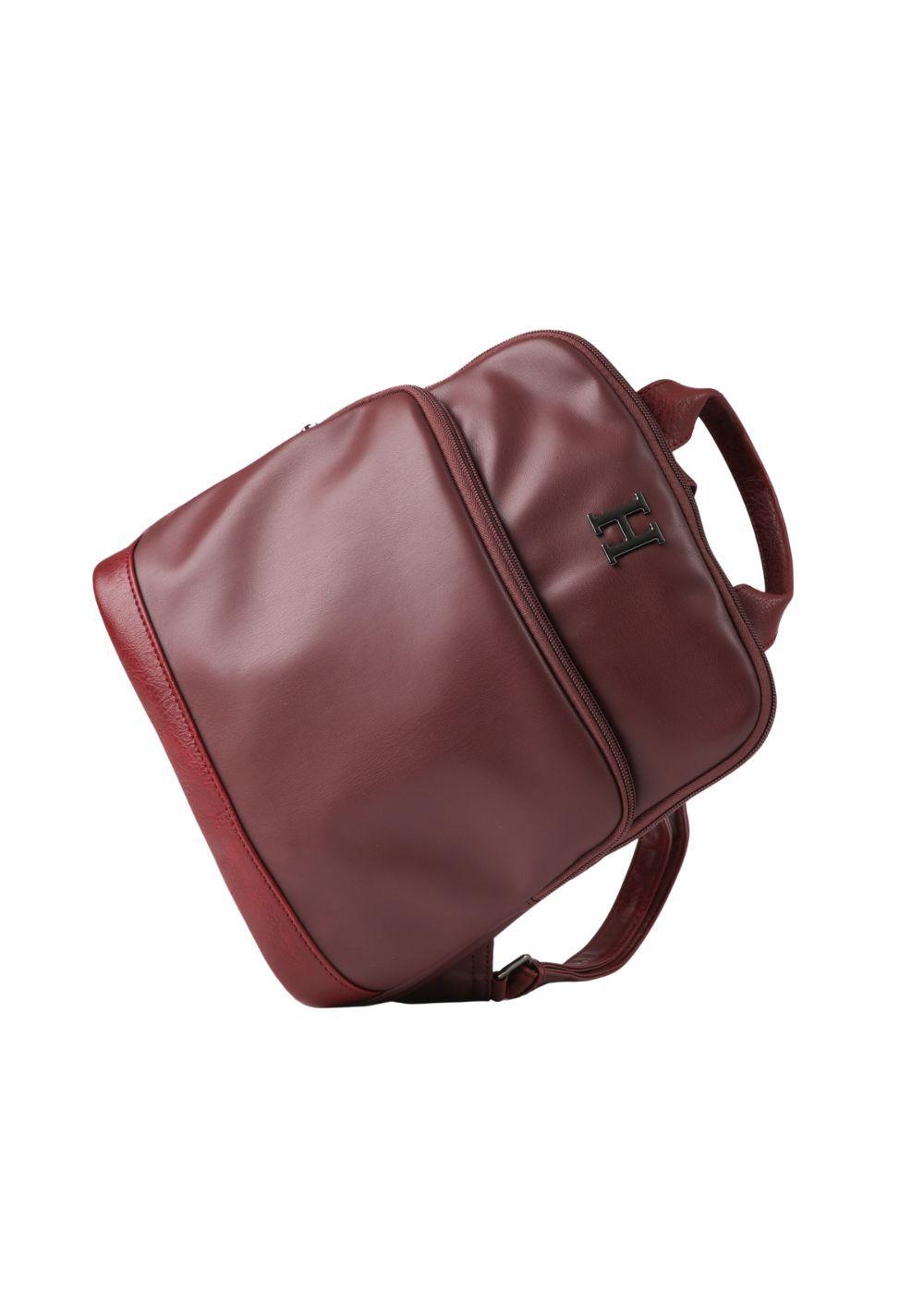 Mochila Asia Ecocuero Burdeo Humana-1