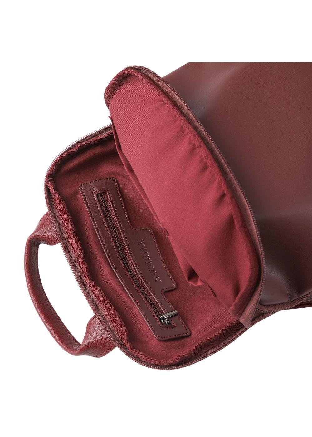 Mochila Asia Ecocuero Burdeo Humana-3