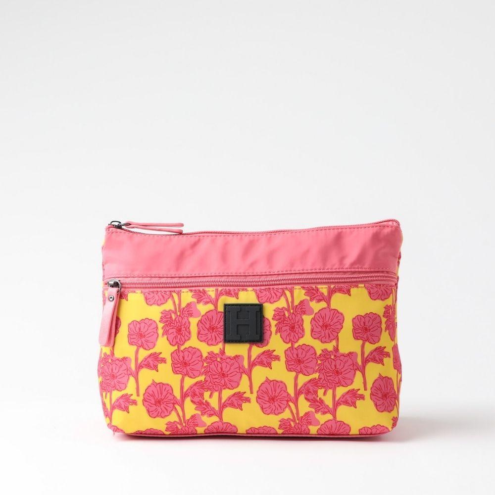 Cosmetiquero Solid Flores Amarillo Humana-0
