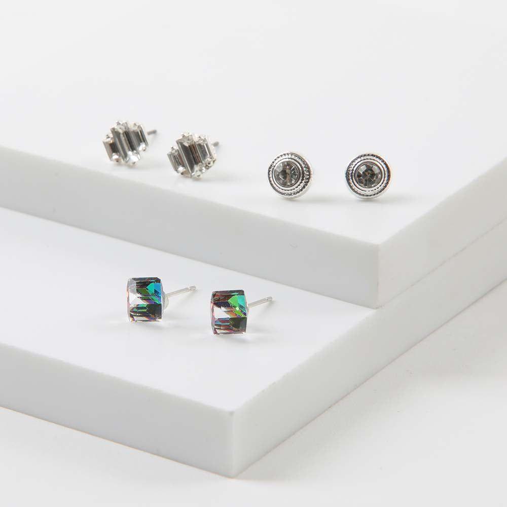 Set Aros Phiphi Plateado i-D-0