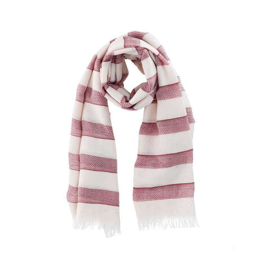 Pañuelo Rayas Red Cane Blanco Humana-0