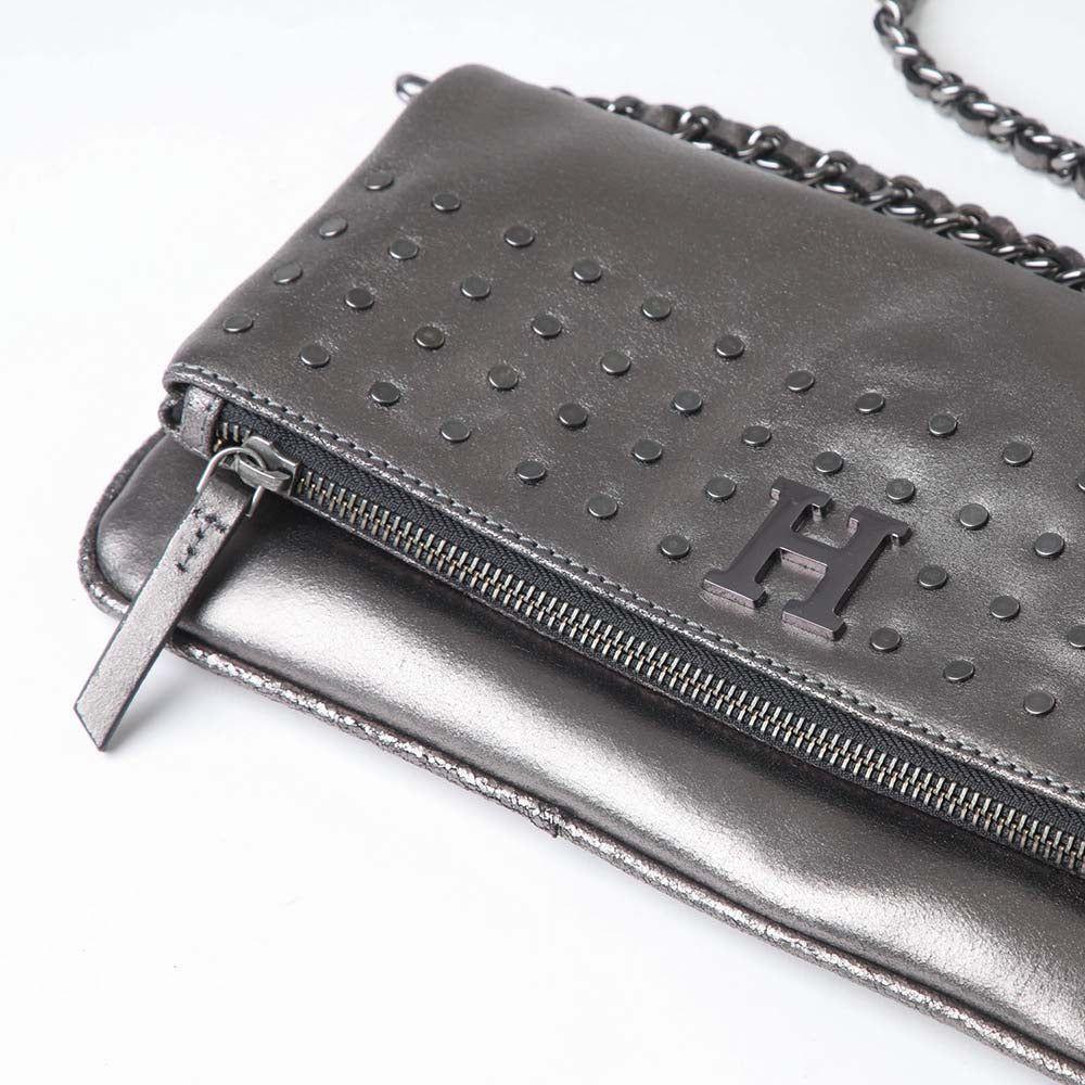 Cartera Cruzada Folded Silver Humana-3