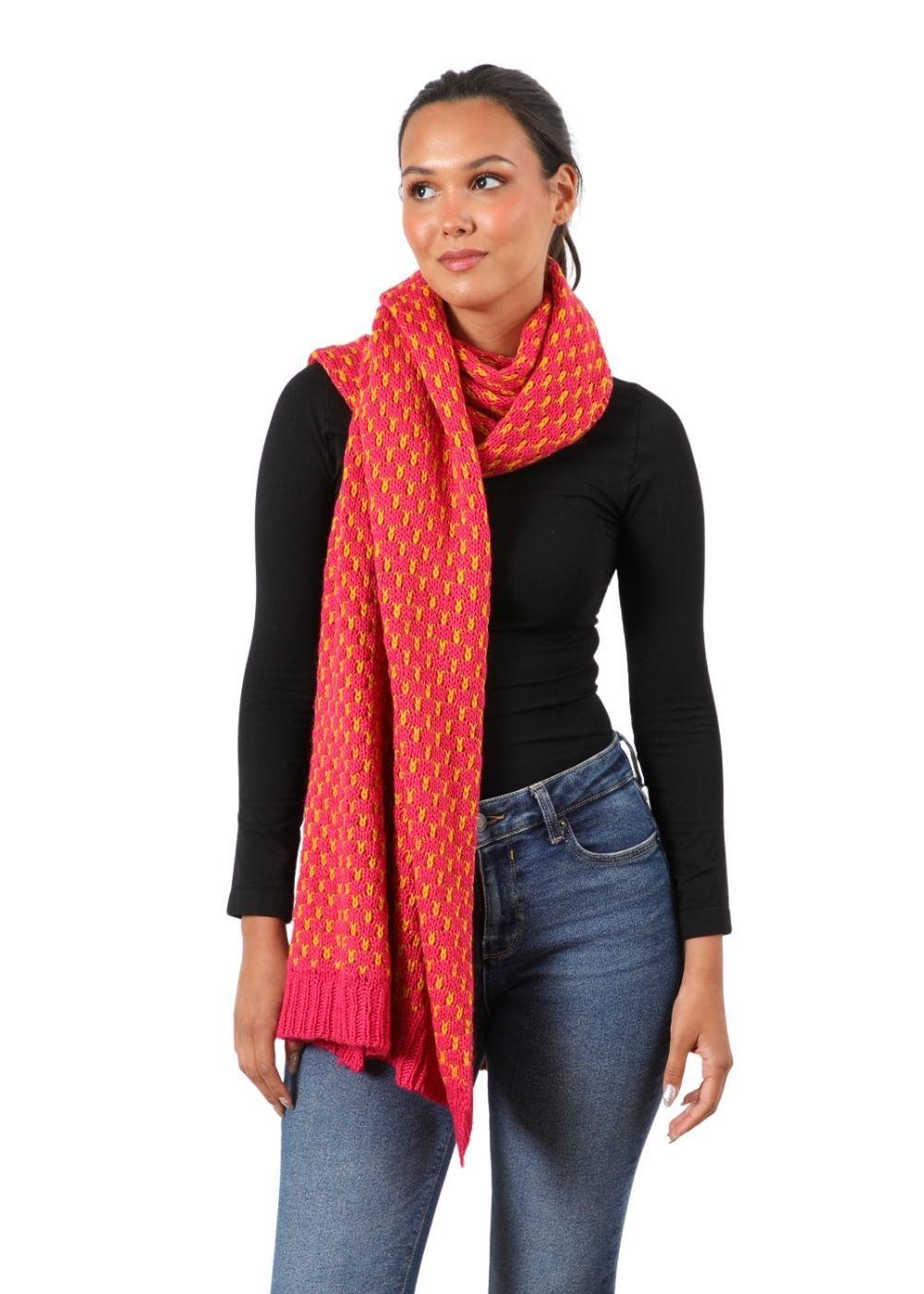 Bufanda  Justine Fucsia Humana-2