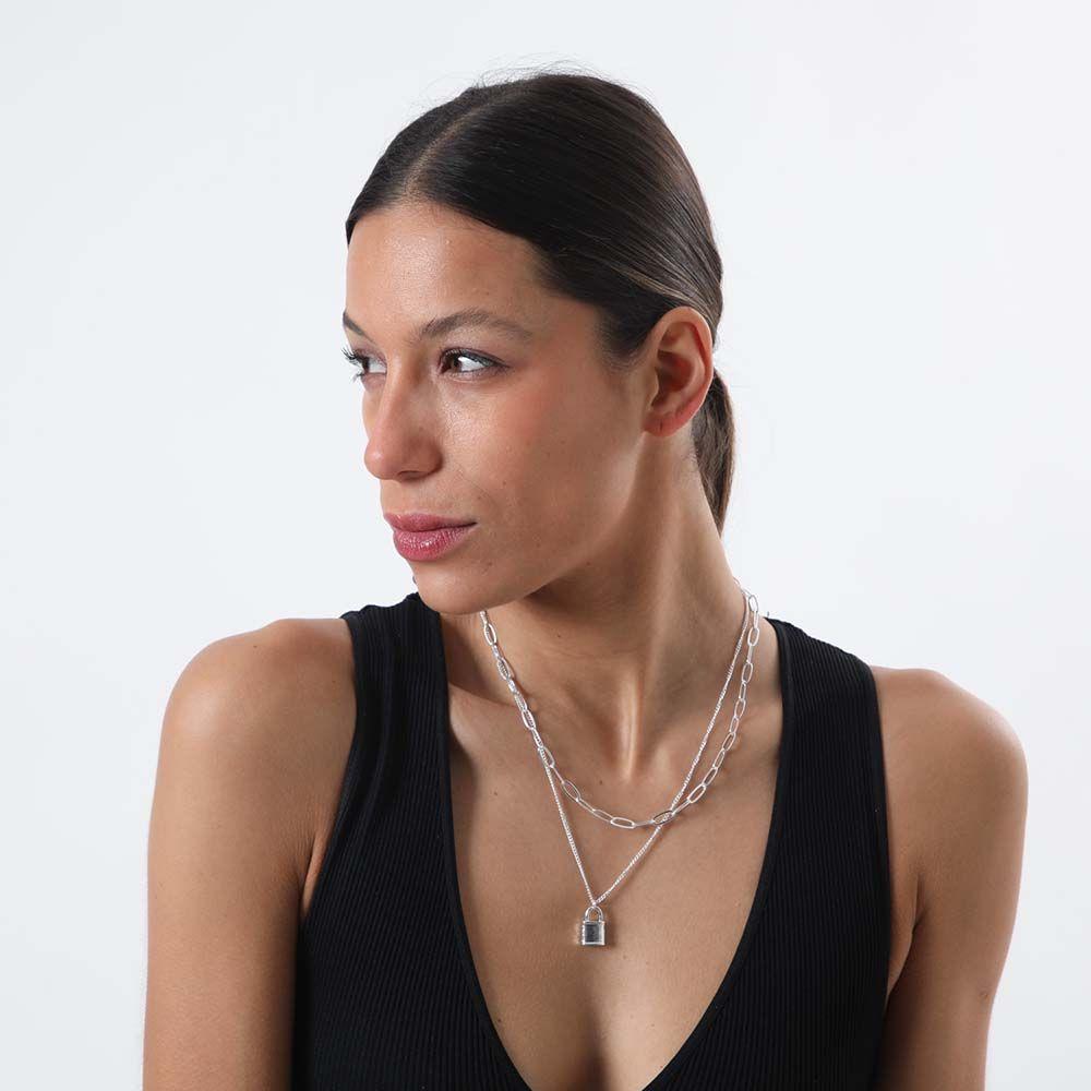 Collar Coto Axl Plateado i-D-1