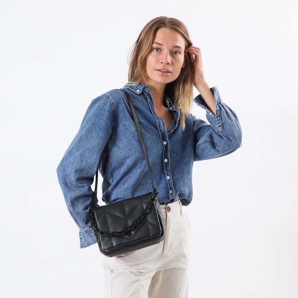 Cartera Cruzada Smith Negro Humana-4