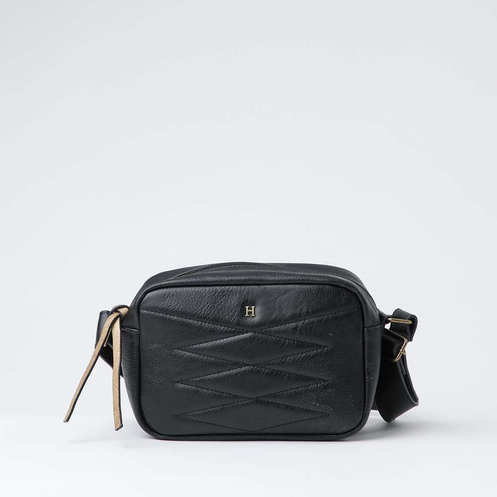 Cartera Cruzada Cross Negra Humana-0
