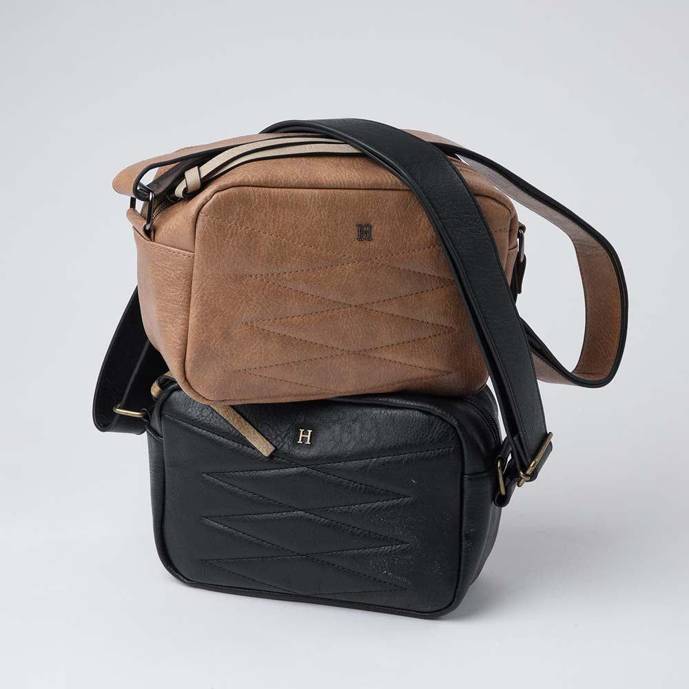 Cartera Cruzada Cross Negra Humana-1