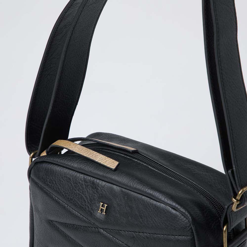 Cartera Cruzada Cross Negra Humana-3