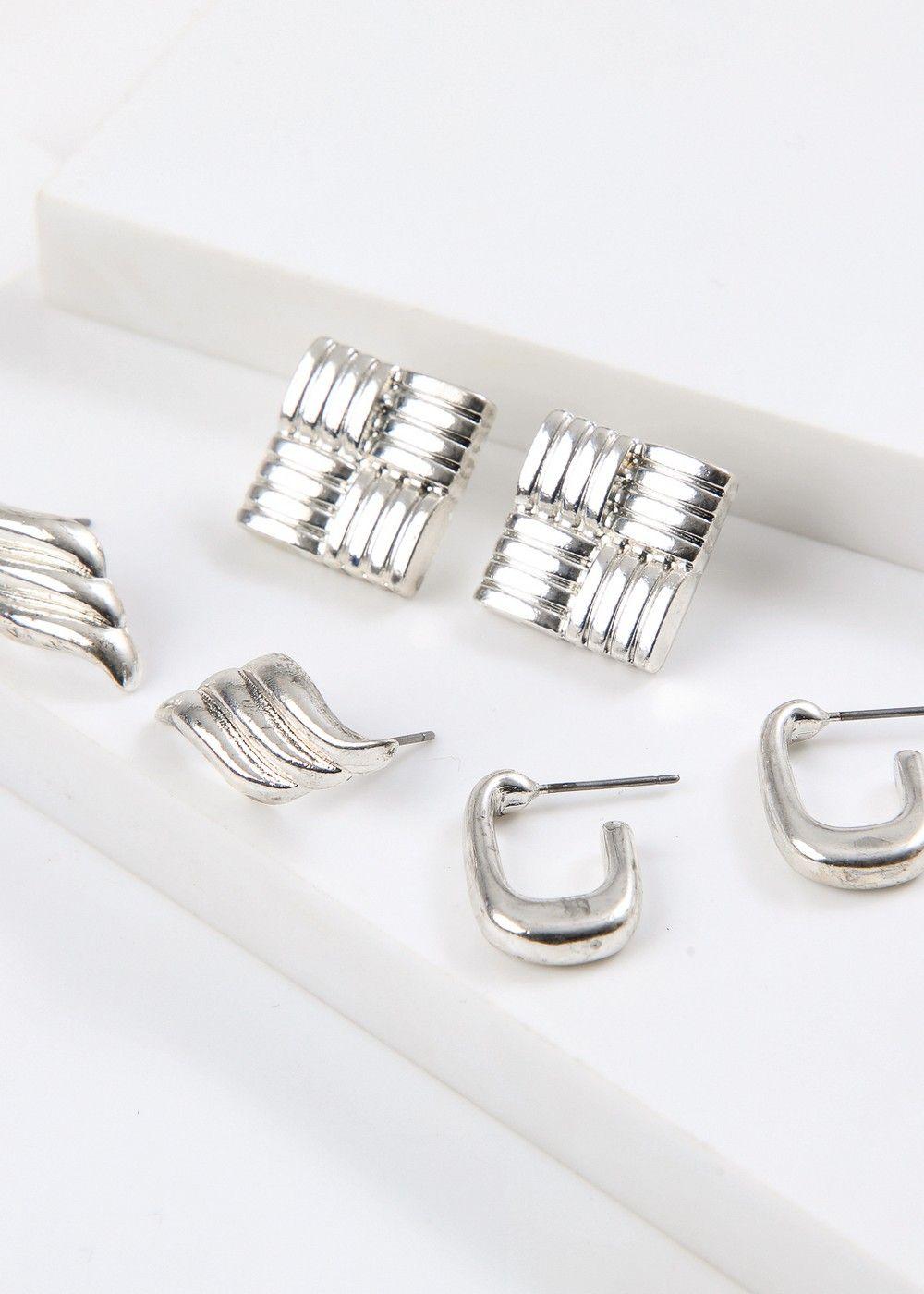 Set De Aros Xen Plateado Humana-0