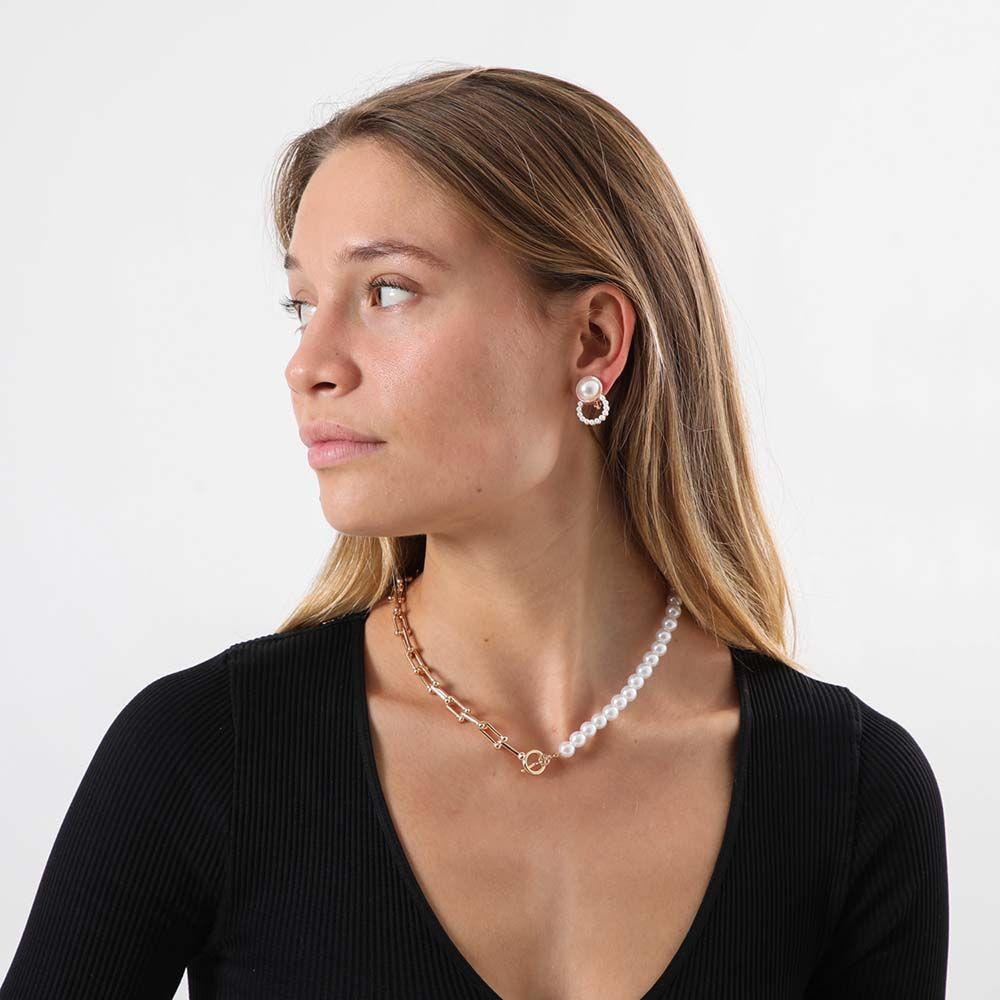 Aros Clip Bernarda Dorado i-D-1