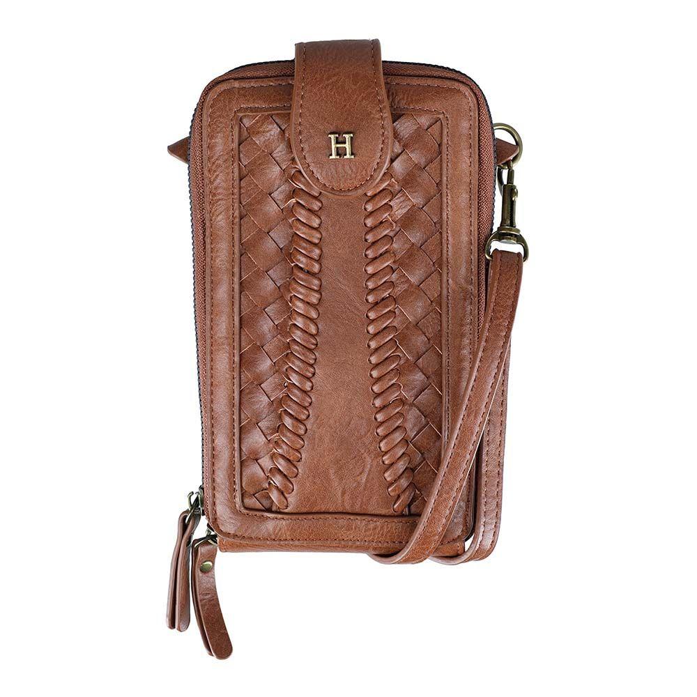 Cartera Mini Bag Croco Café Humana-0