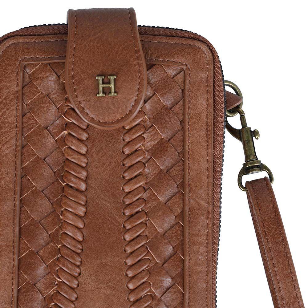 Cartera Mini Bag Croco Café Humana-2