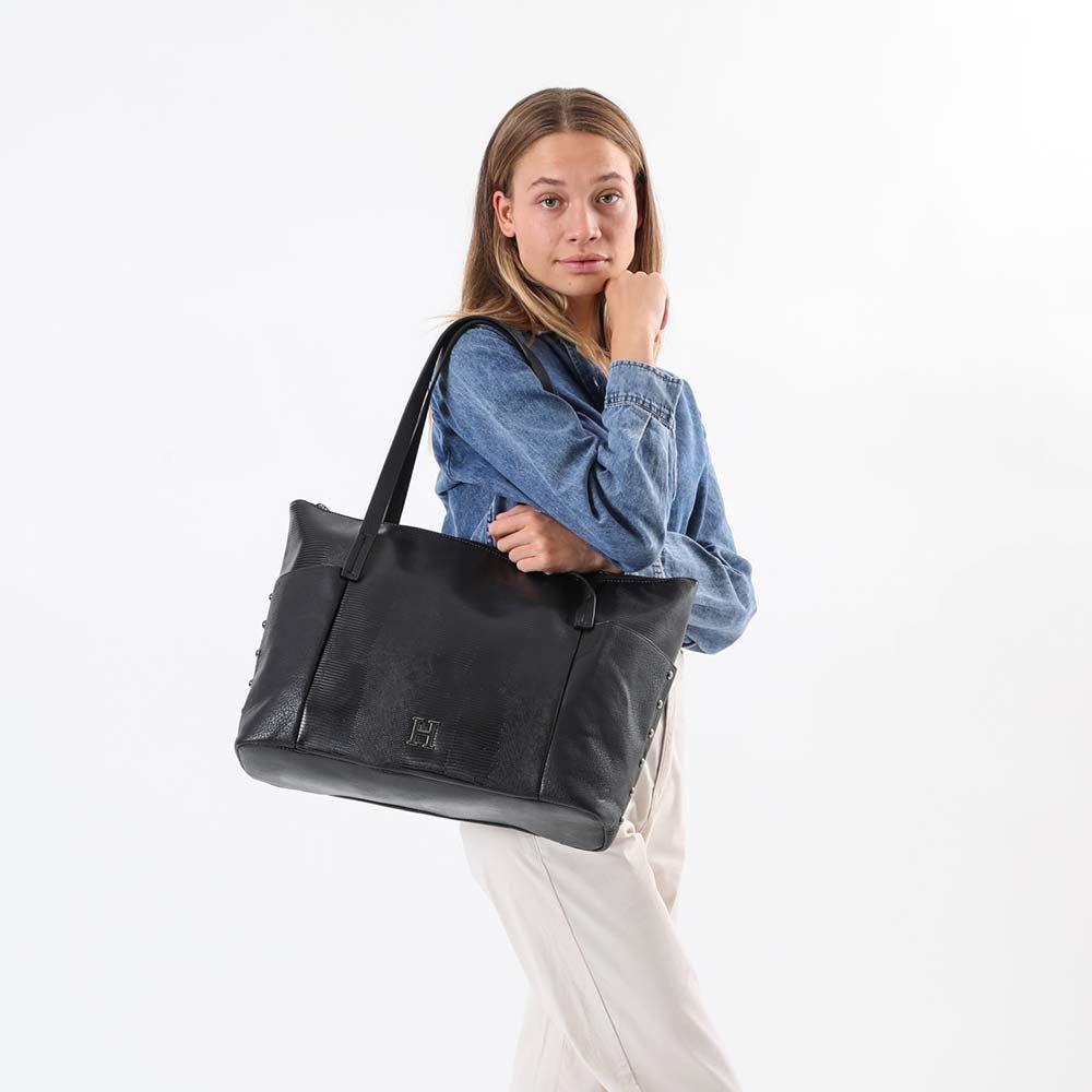 Cartera Hombro Cascais Negro Humana-4