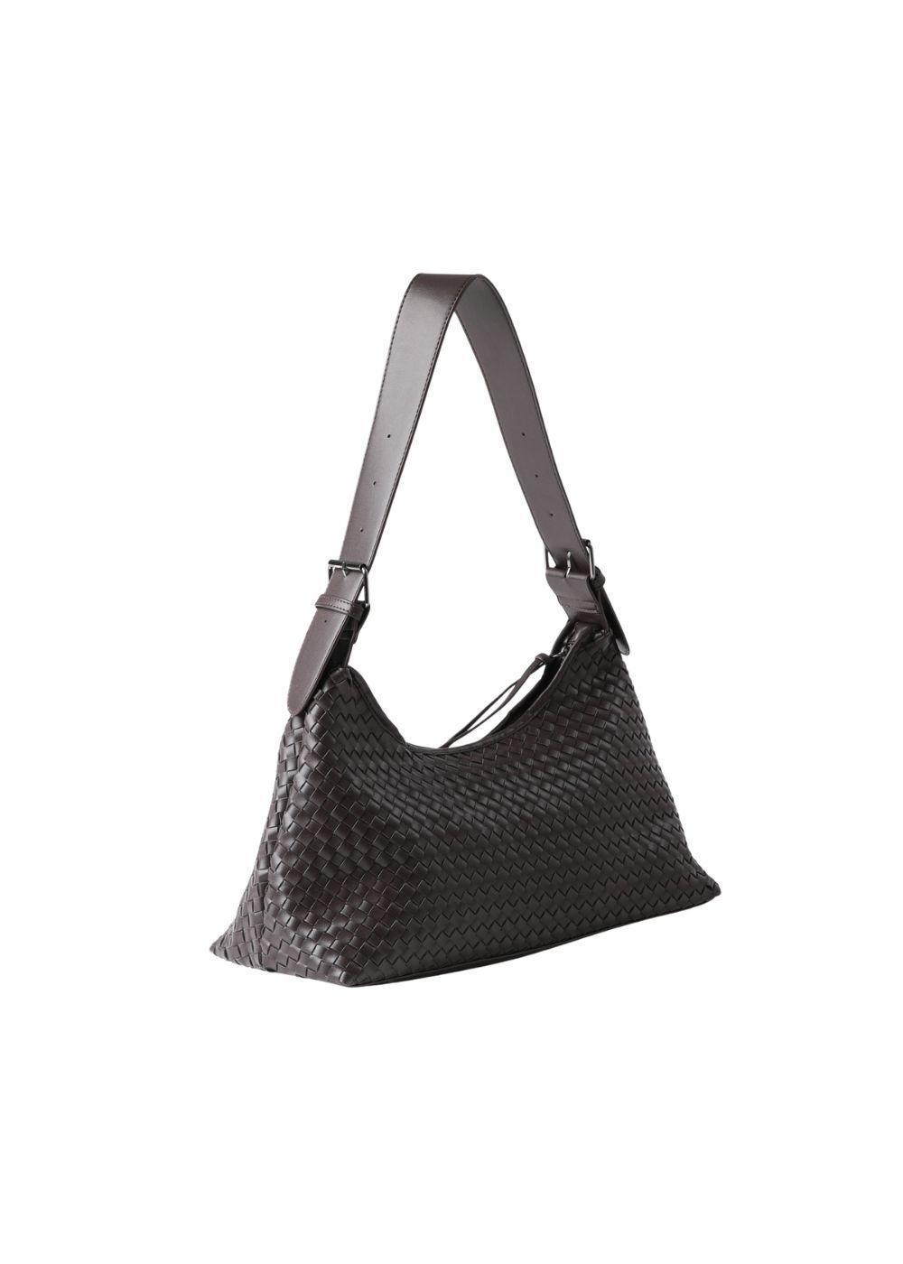 Cartera Bandolera Iris Ecocuero Café Humana-2