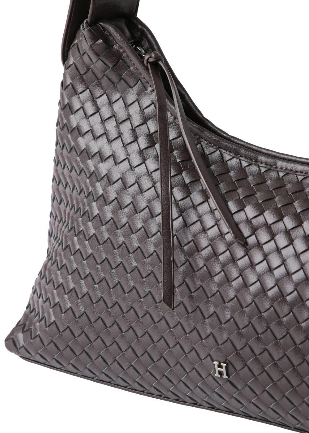 Cartera Bandolera Iris Ecocuero Café Humana-3