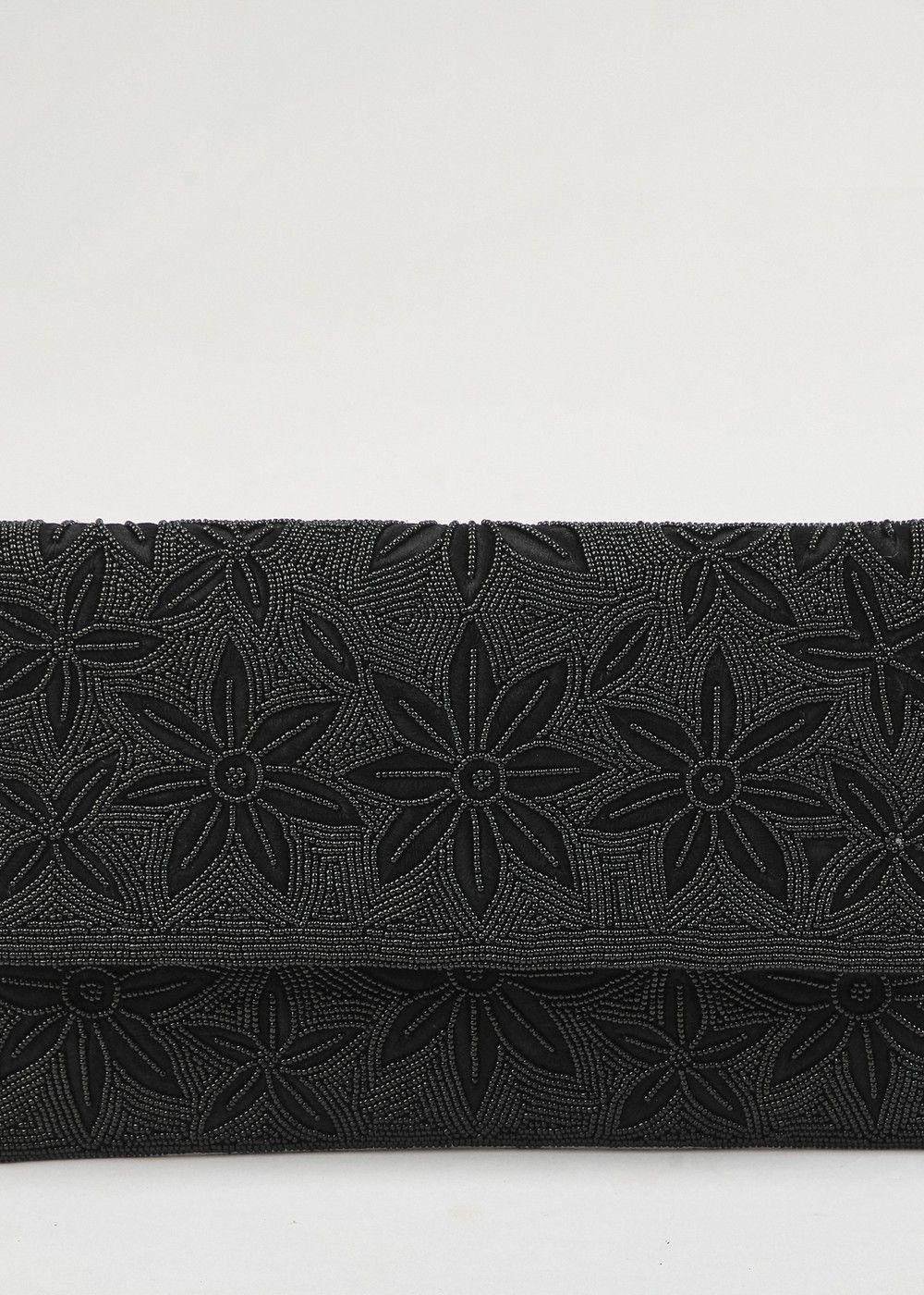 Cartera Clutch Gretta Black Humana-0