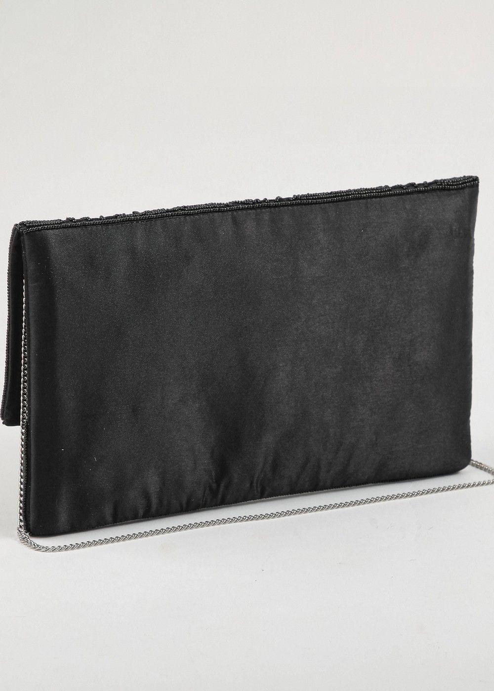 Cartera Clutch Gretta Black Humana-2