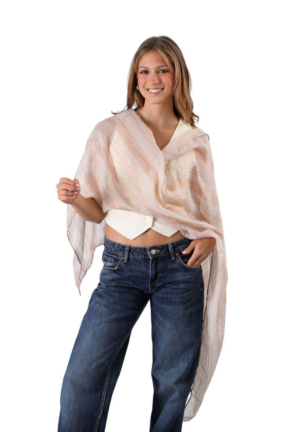 Pañuelo Liso Ian Lineas Beige Humana-2