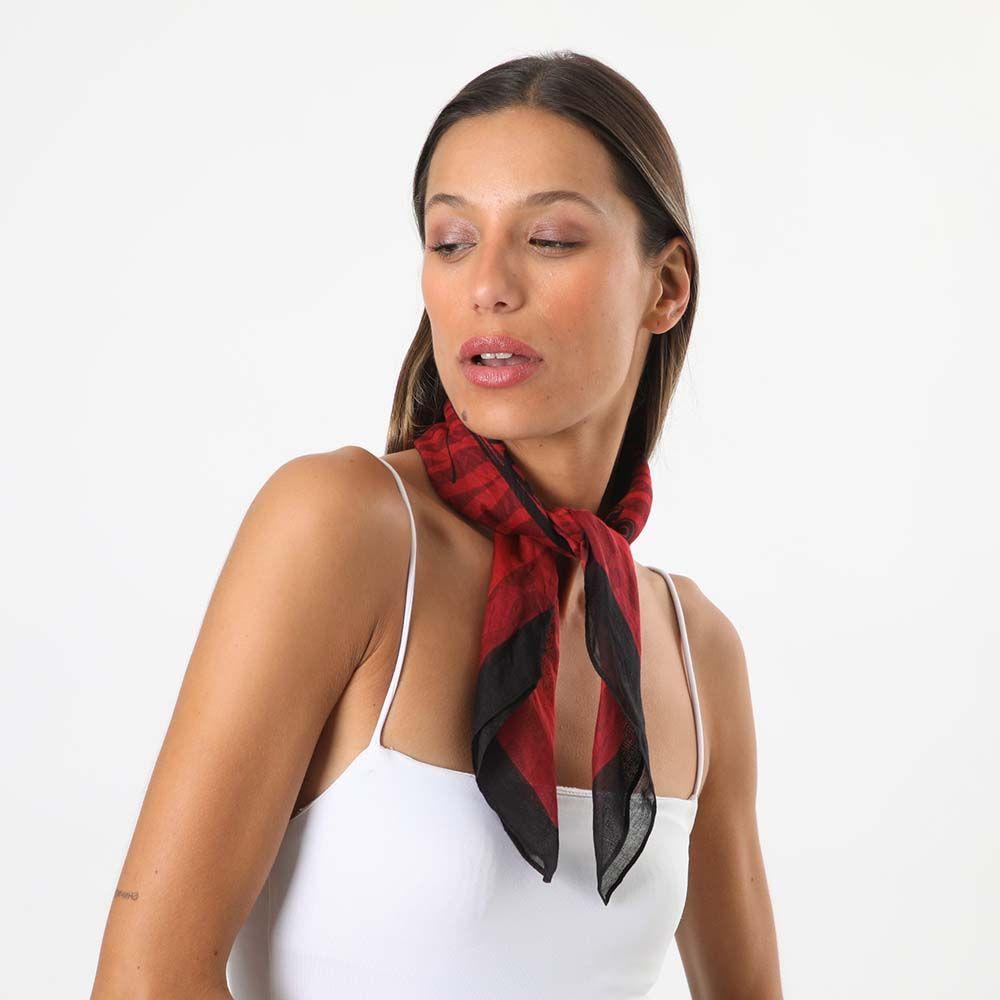 Bandana Butterfly Roja Humana-2