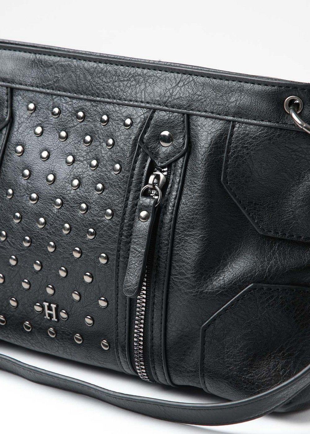 Cartera Cruzada Ceci Negro Humana-3