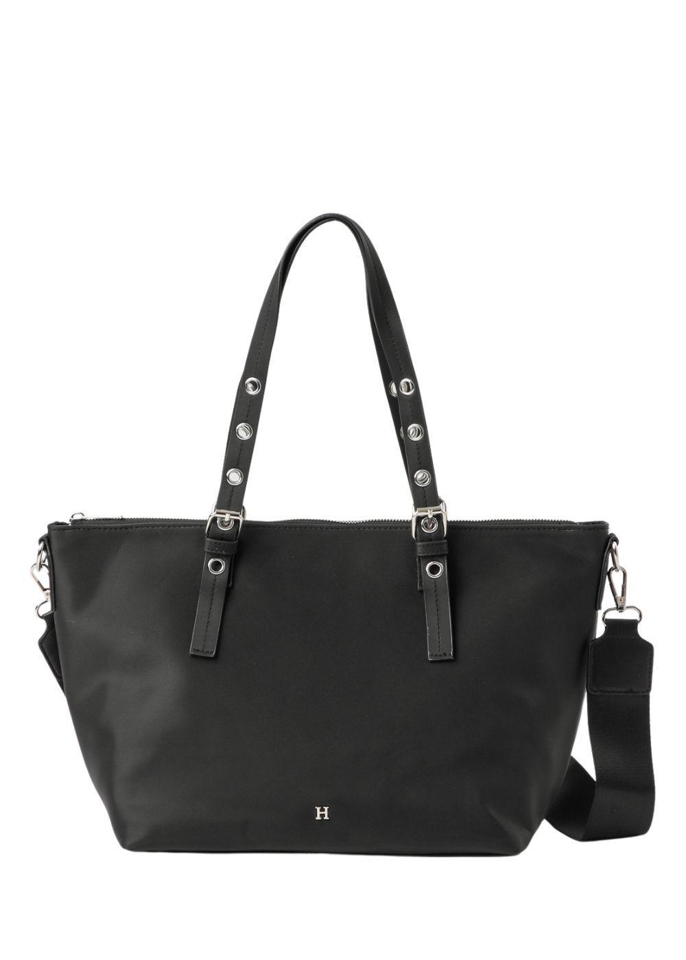 Cartera Hombro Delfos Negra Humana-0