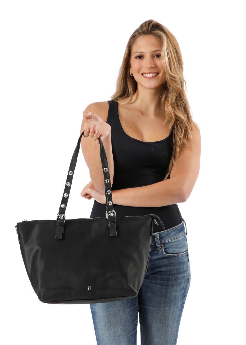 Cartera Hombro Delfos Negra Humana-3
