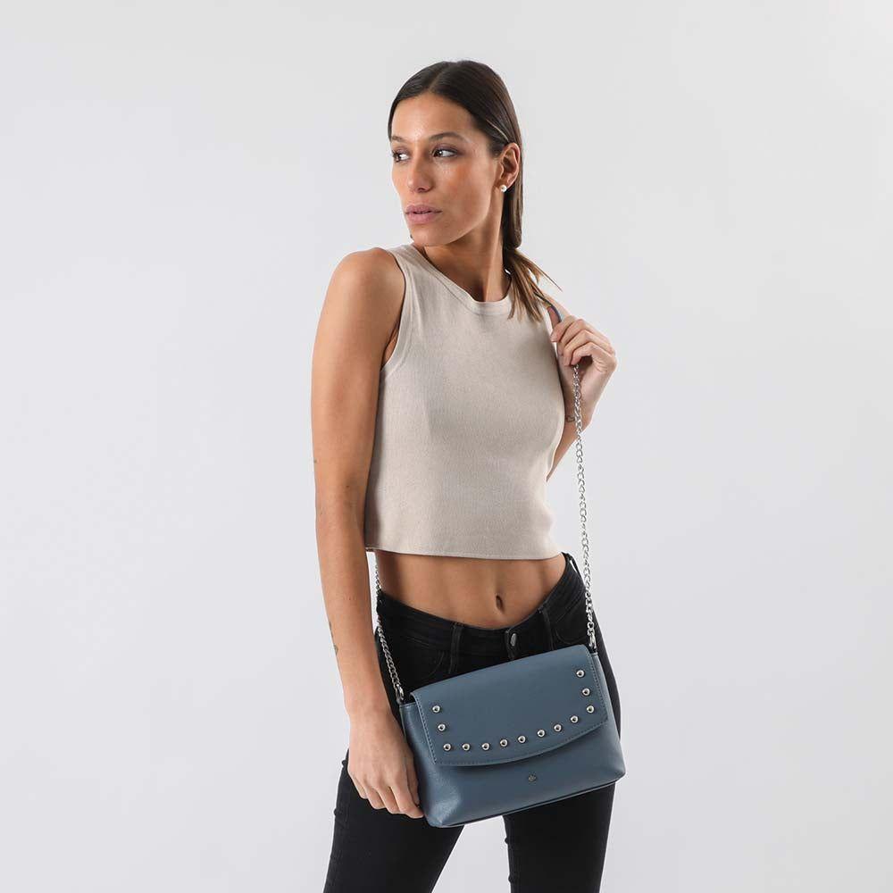 Cartera Cruzada Hipica Azul i-D-3