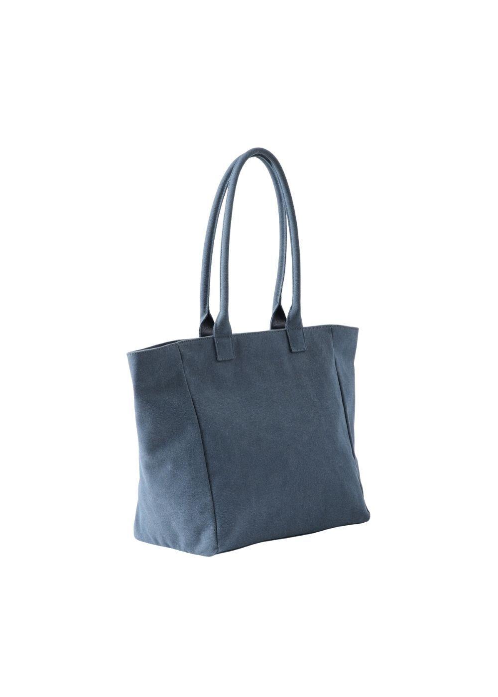 Cartera Tote Delfi Canvas Azul Humana-2